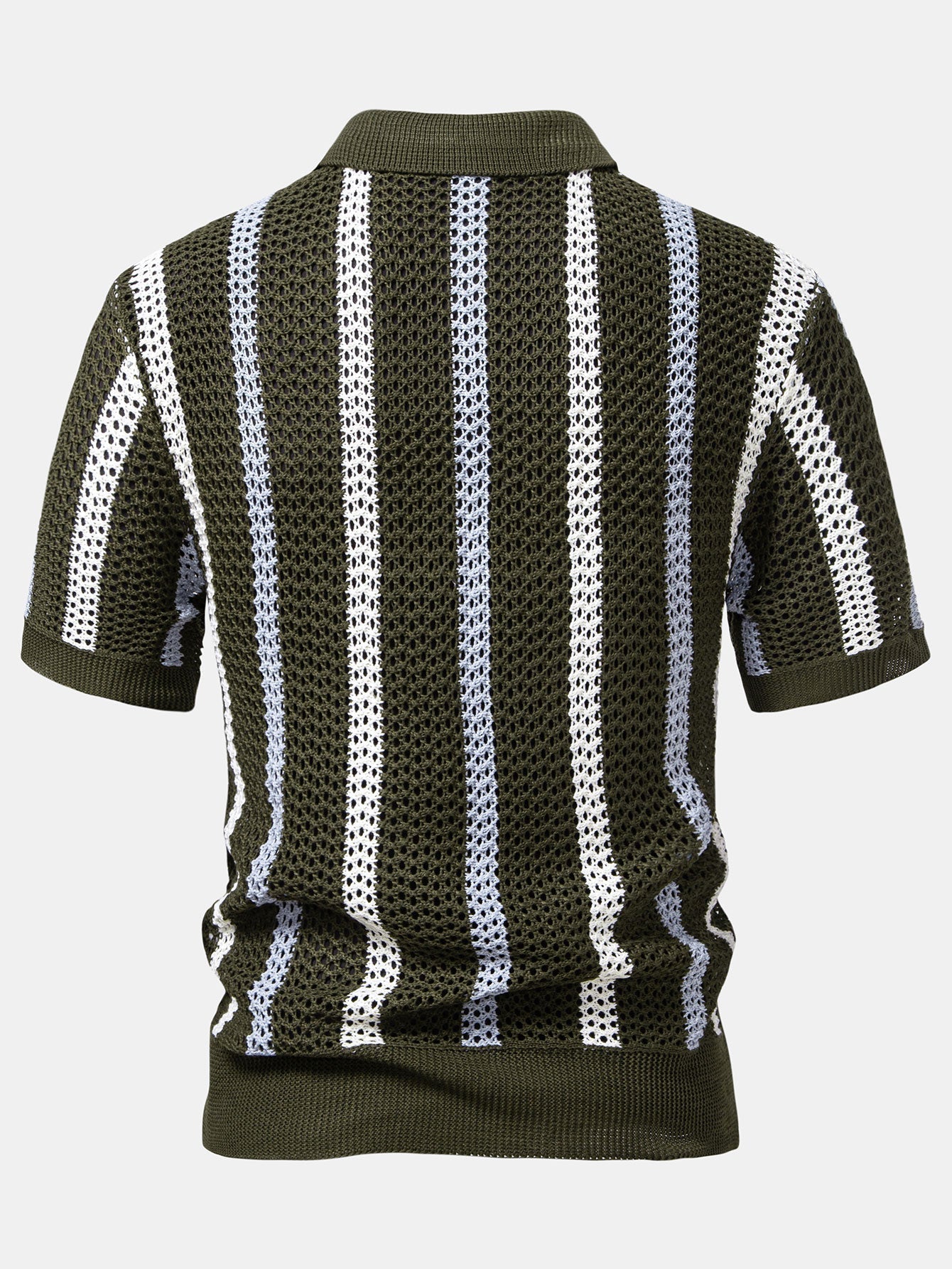 Helvano | Herren Set Häkel-Poloshirt &amp; Leinenhose