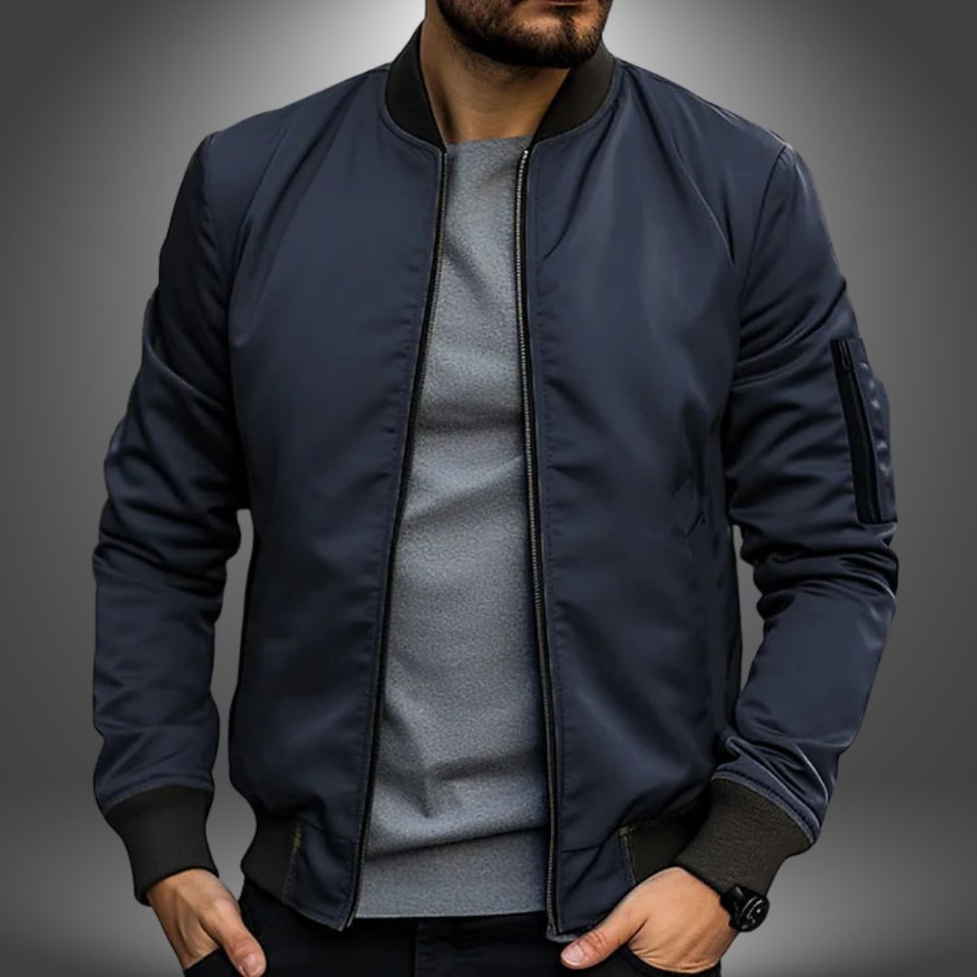 Helvano | Klassische Zip-Bomberjacke für Herren