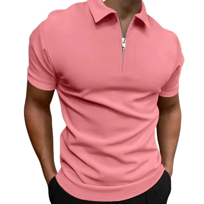 Helvano | Modernes Herren-Poloshirt mit kurzem Zip