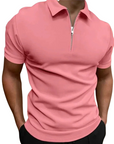 Helvano | Modernes Herren-Poloshirt mit kurzem Zip