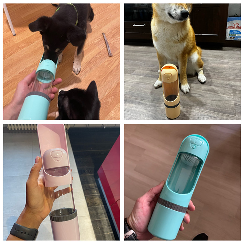 Helvano | 2-in-1 Futter- und Wasserflasche für Hunde