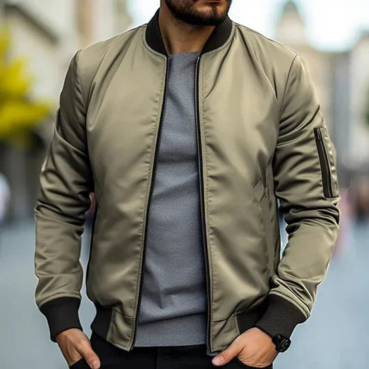 Helvano | Strukturierte Zip-Jacke für Herren