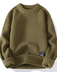 Helvano | Herren-Strickpullover mit Waffelstruktur
