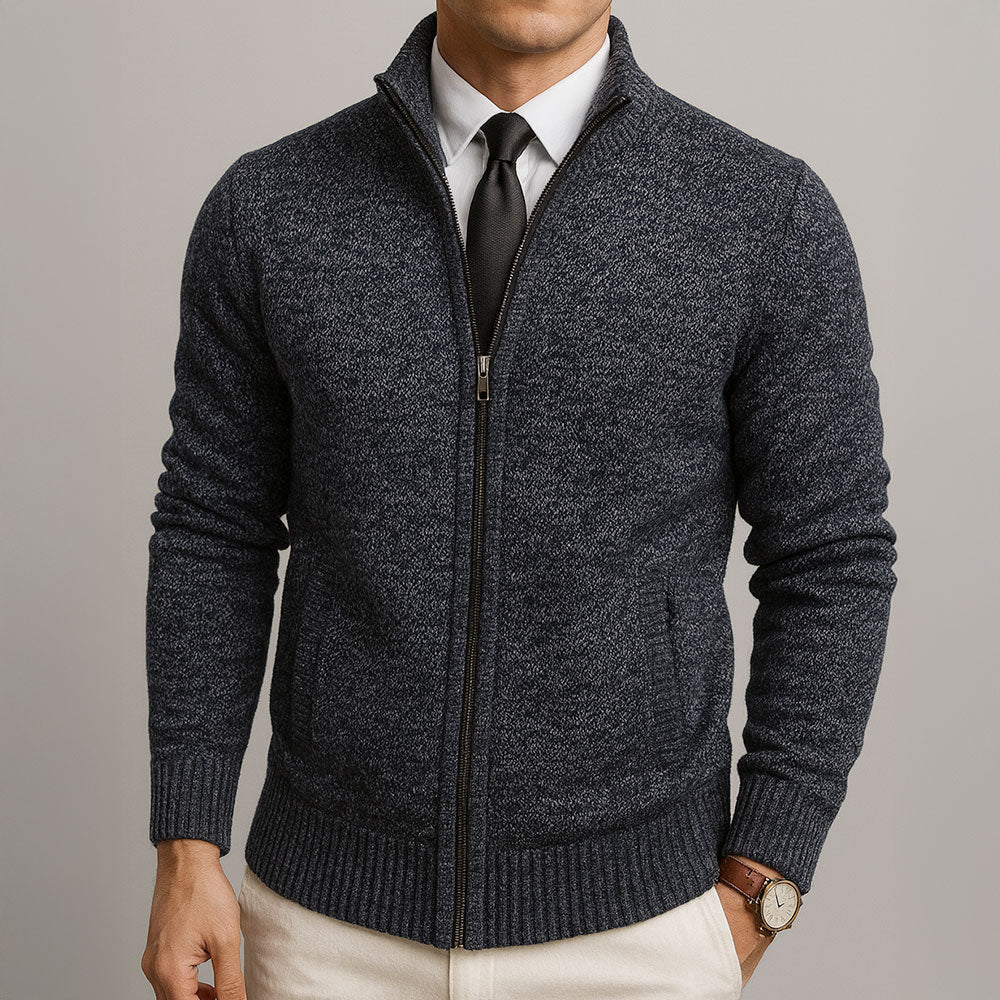 Helvano | Herren-Strickjacke aus Wollmischung