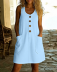 Helvano | Sommerkleid mit Knopfleiste für Damen