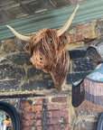 Helvano | Kuh Wandskulptur für die Wand