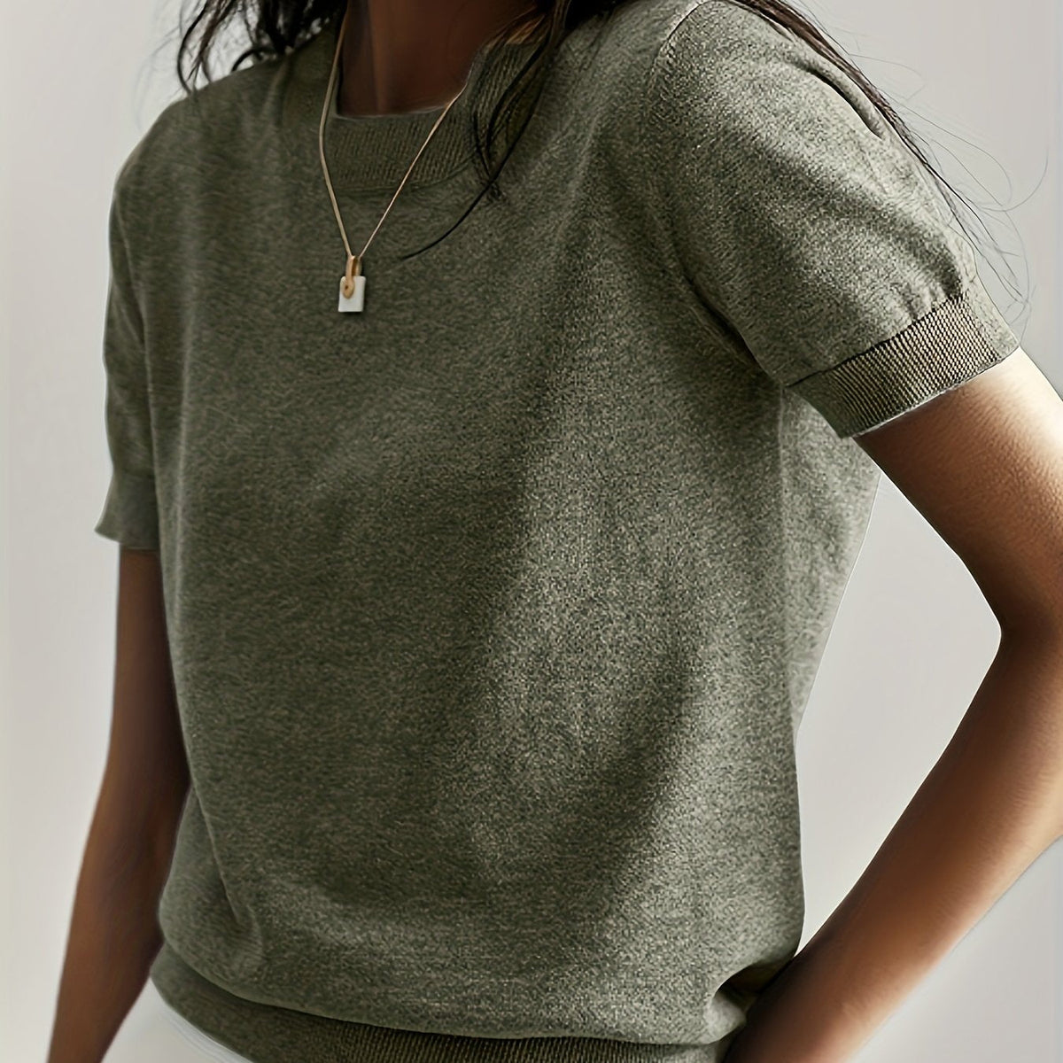 Helvano | Feinstrick-Kurzarmpullover für Damen