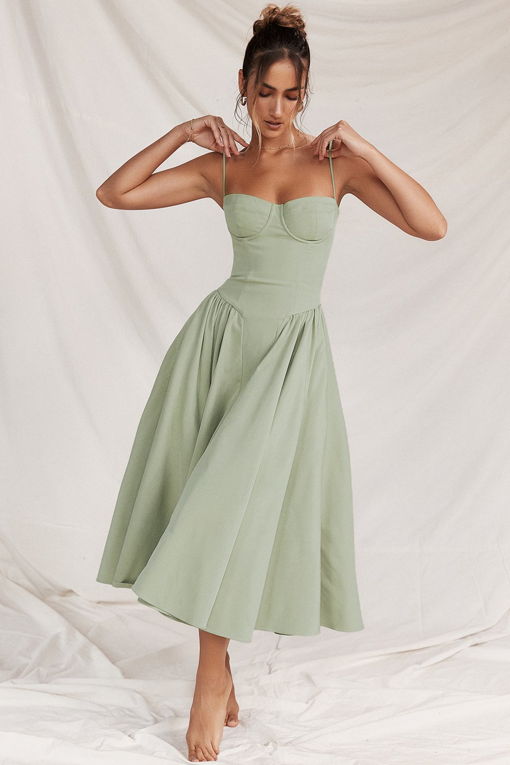 Helvano | Korsett-Midikleid für Damen