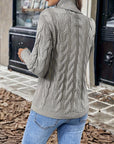 Helvano | Zopfstrick-Rollkragenpullover für Damen
