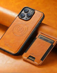 Helvano | Leder-Handyhülle mit Kartenfach und MagSafe