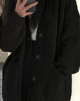 Helvano | Lockere Damen-Strickjacke mit Knopfleiste