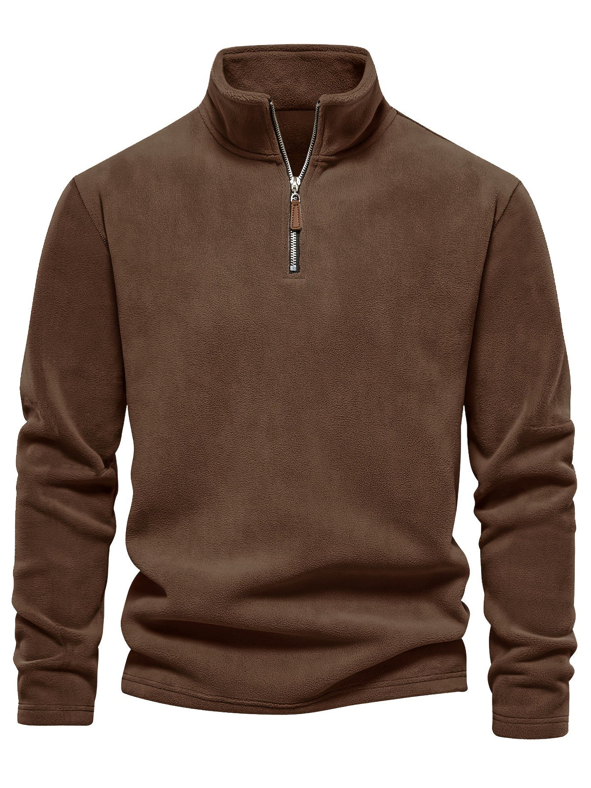 Helvano | Herren Strickpullover mit Stehkragen und Half-Zip