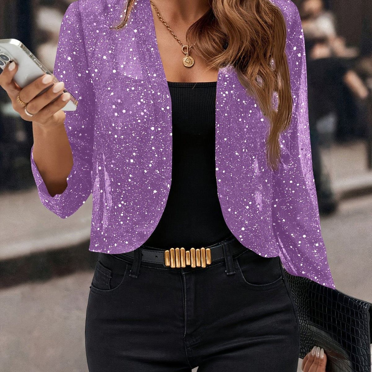 Helvano | Kurze Glanz-Jacke für Damen