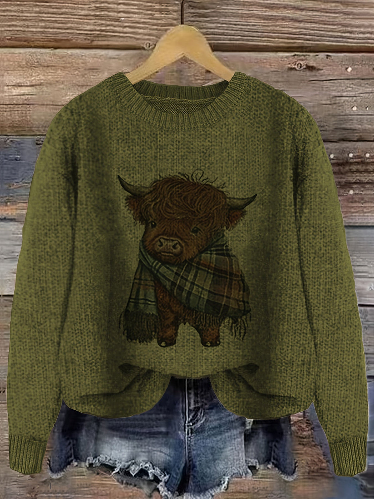 Helvano | Strickpullover mit Rundhalsausschnitt für Damen