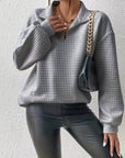 Helvano | Lockerer Half-Zip-Pullover für Damen