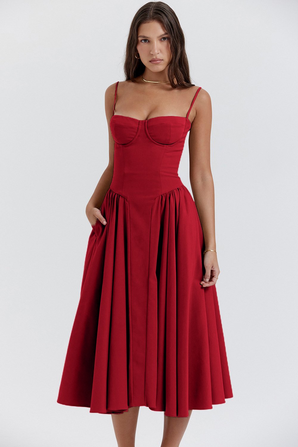 Helvano | Korsett-Midikleid für Damen
