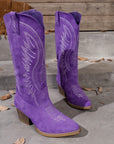 Helvano | Cowboystiefel aus Wildleder für Damen