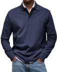 Helvano | Langarm-Poloshirt für Herren