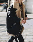 Helvano | Bikerjacke in Wildlederimitat für Damen