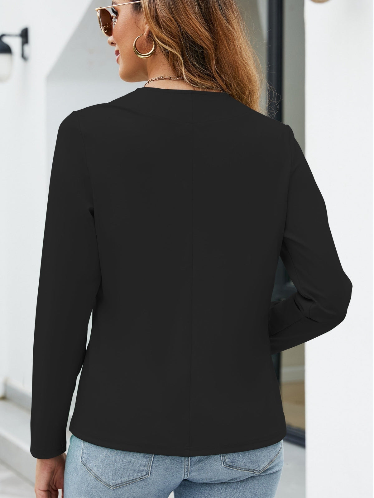 Helvano | Offene taillierte Strickjacke für Damen