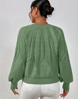 Helvano | Lockerer Zopfstrickpullover für Damen