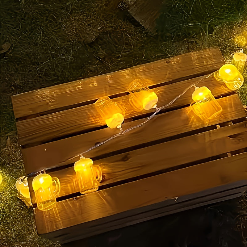 Helvano | LED Bierkrug Lichterkette 2er-Set