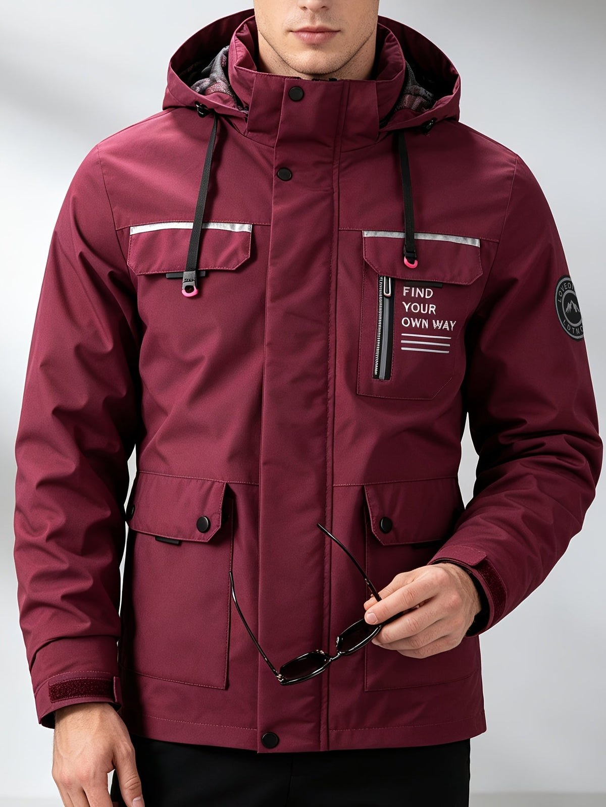 Helvano | Kapuzenjacke mit Reissverschluss für Herren