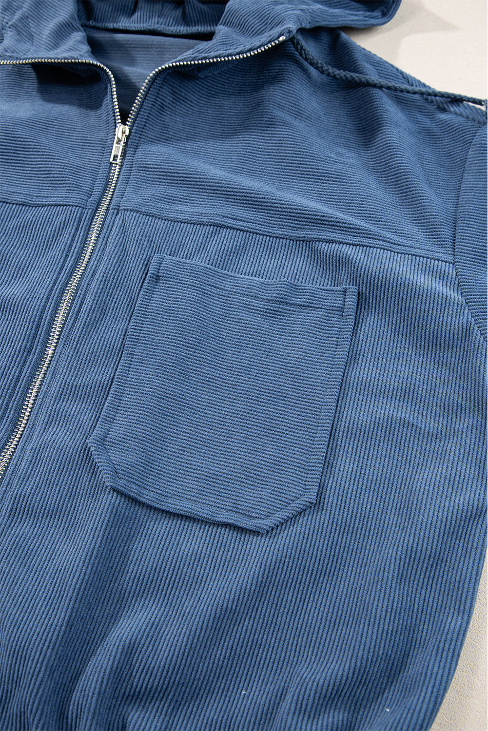 Helvano | Cordjacke mit Kapuze und Kordelzug für Damen