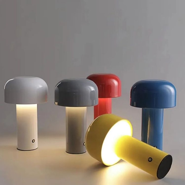 Helvano | Wiederaufladbare Pilz-Tischlampe