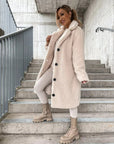 Helvano | Plüsch-Trenchcoat für Damen