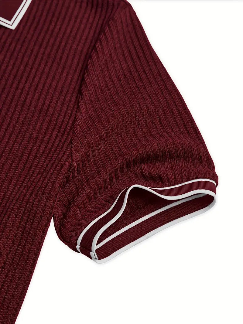 Helvano | Herren T-Shirt mit Struktur