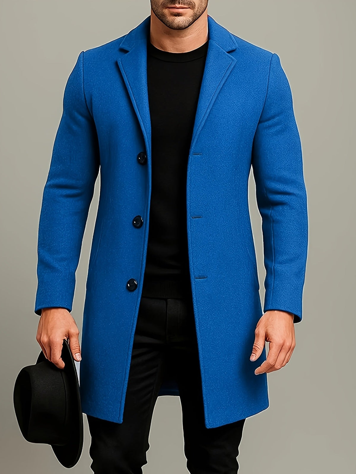 Helvano | Herrenjacke mit Revers und Knöpfen