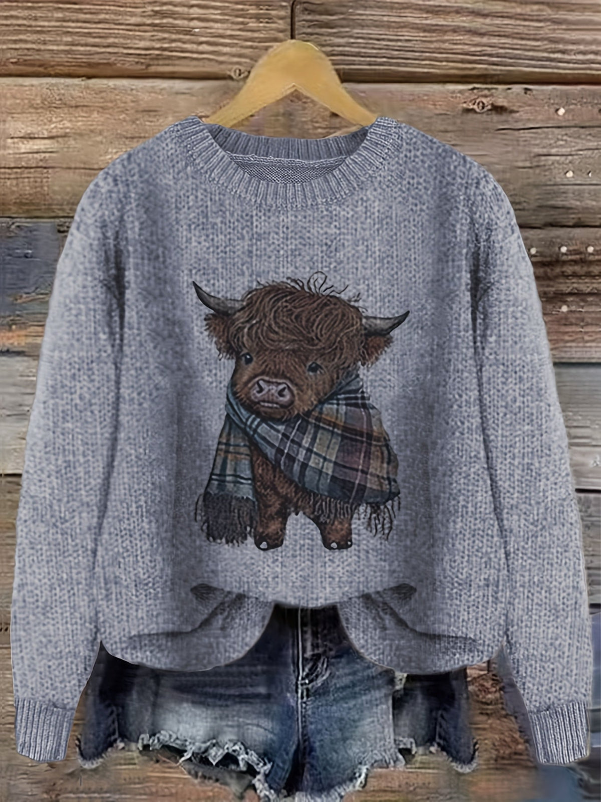 Helvano | Strickpullover mit Rundhalsausschnitt für Damen