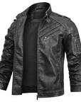 Helvano | Formelle Lederjacke für Herren in Schwarz