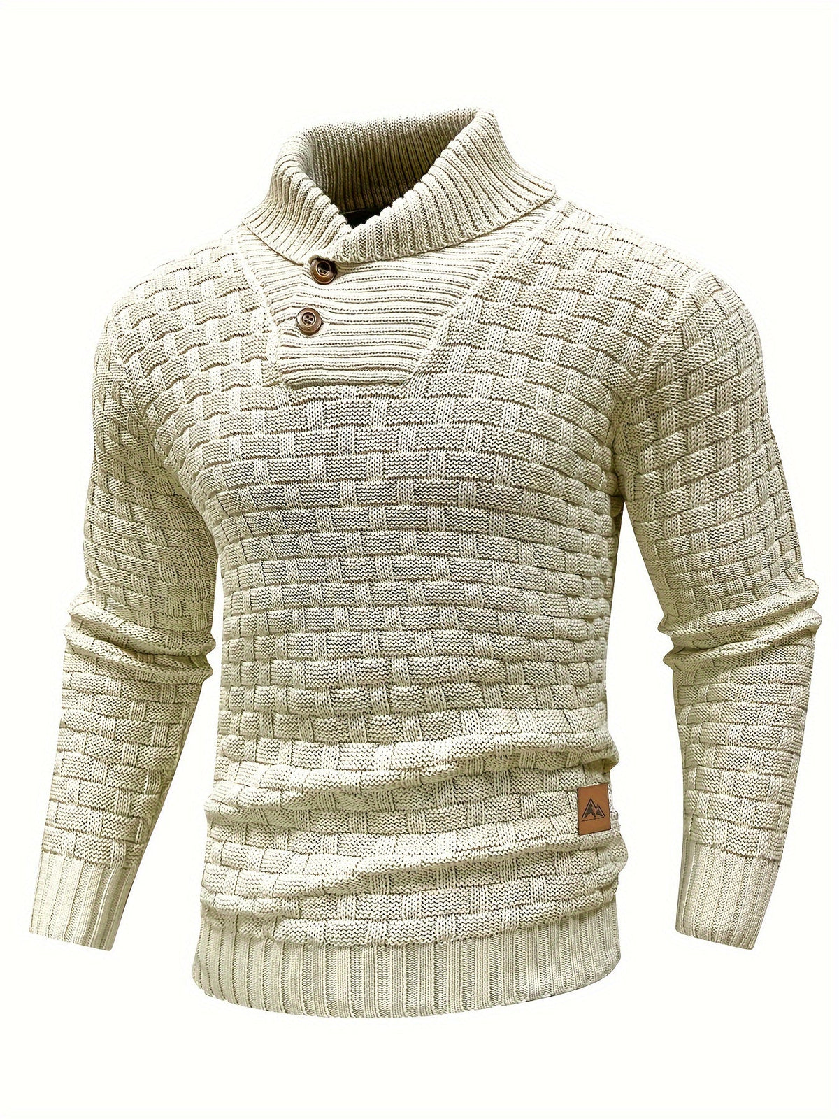 Helvano | Strickpullover mit Schalkragen für Herren