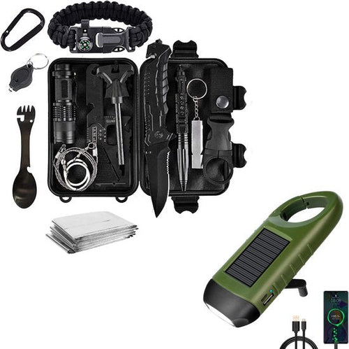 Helvano | 15-in-1 Notfallset für Outdoor & Camping