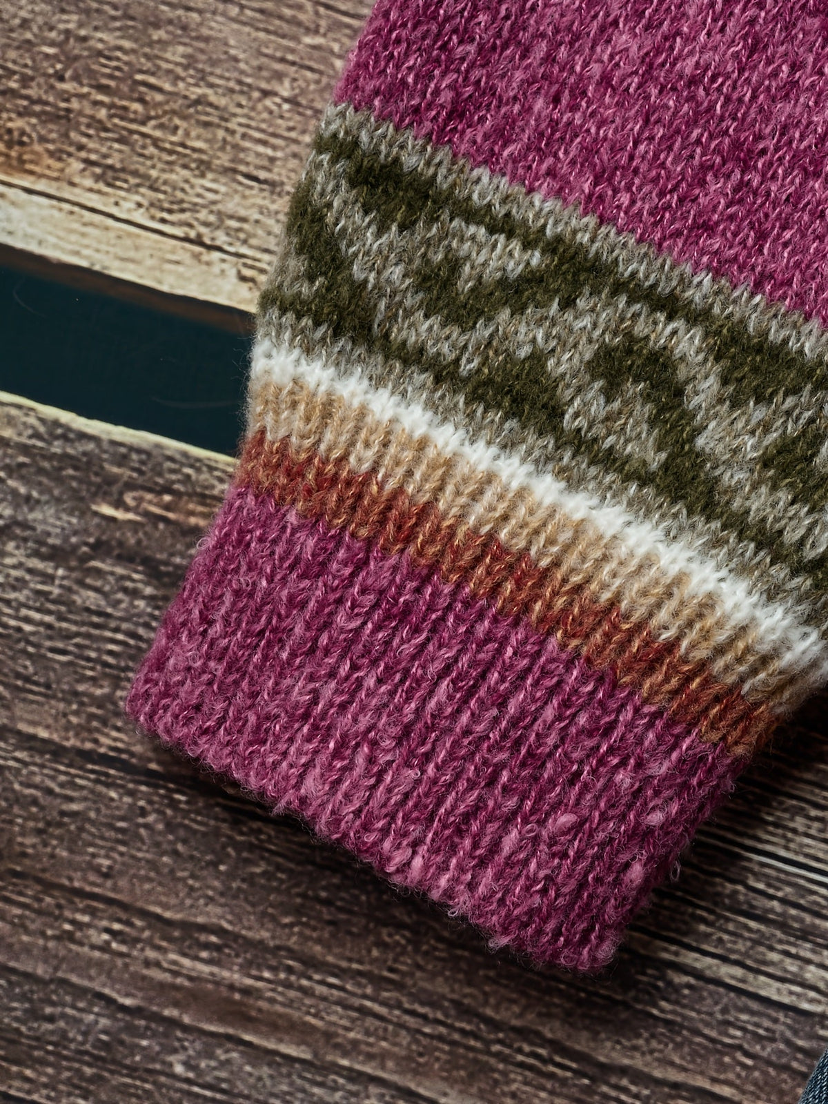 Helvano | Gemusterte Herren-Strickjacke mit Knopfleiste