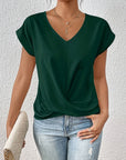Helvano | Damen T-Shirt mit V-Ausschnitt