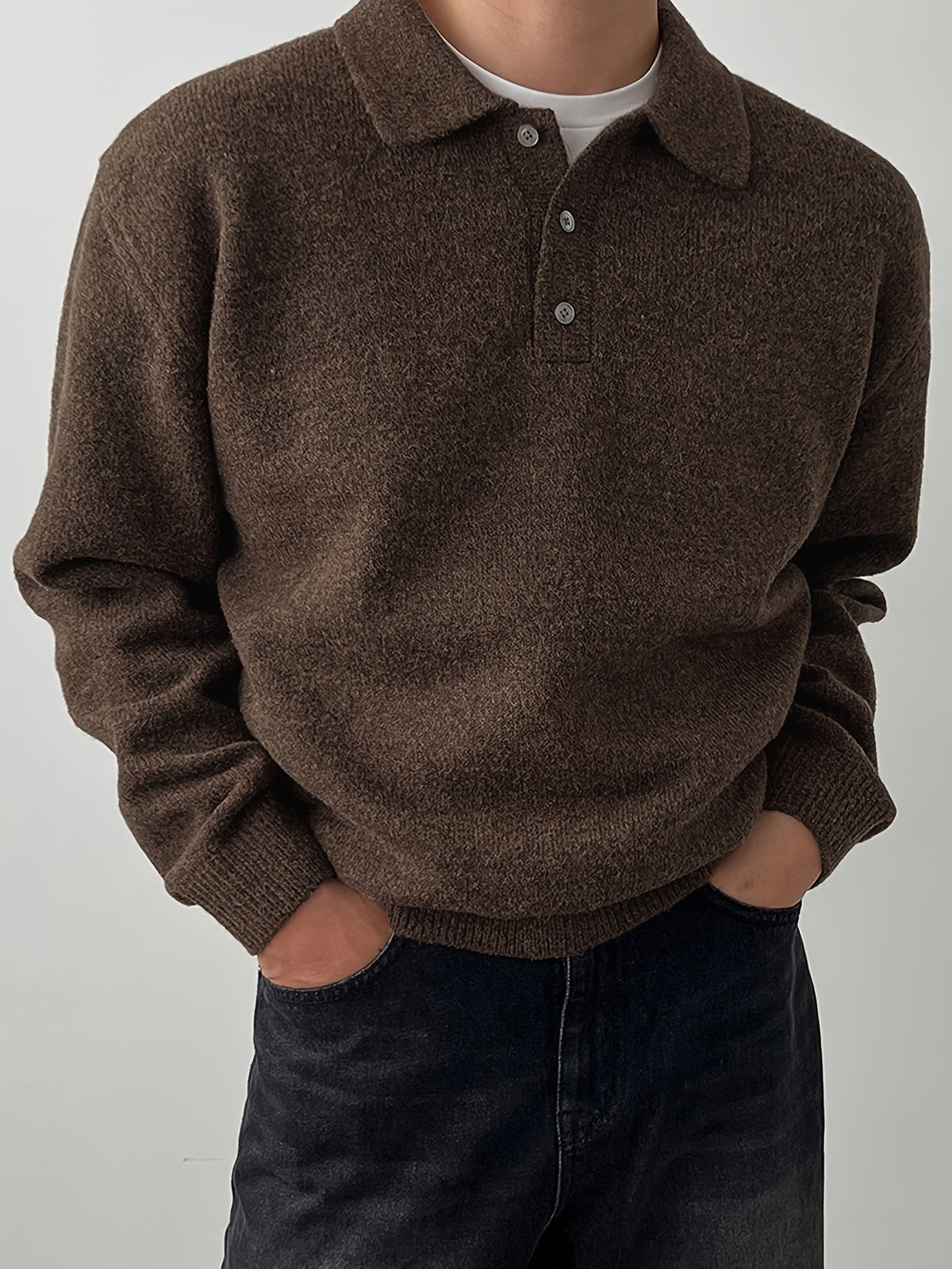 Helvano | Strickpullover mit Polokragen für Herren