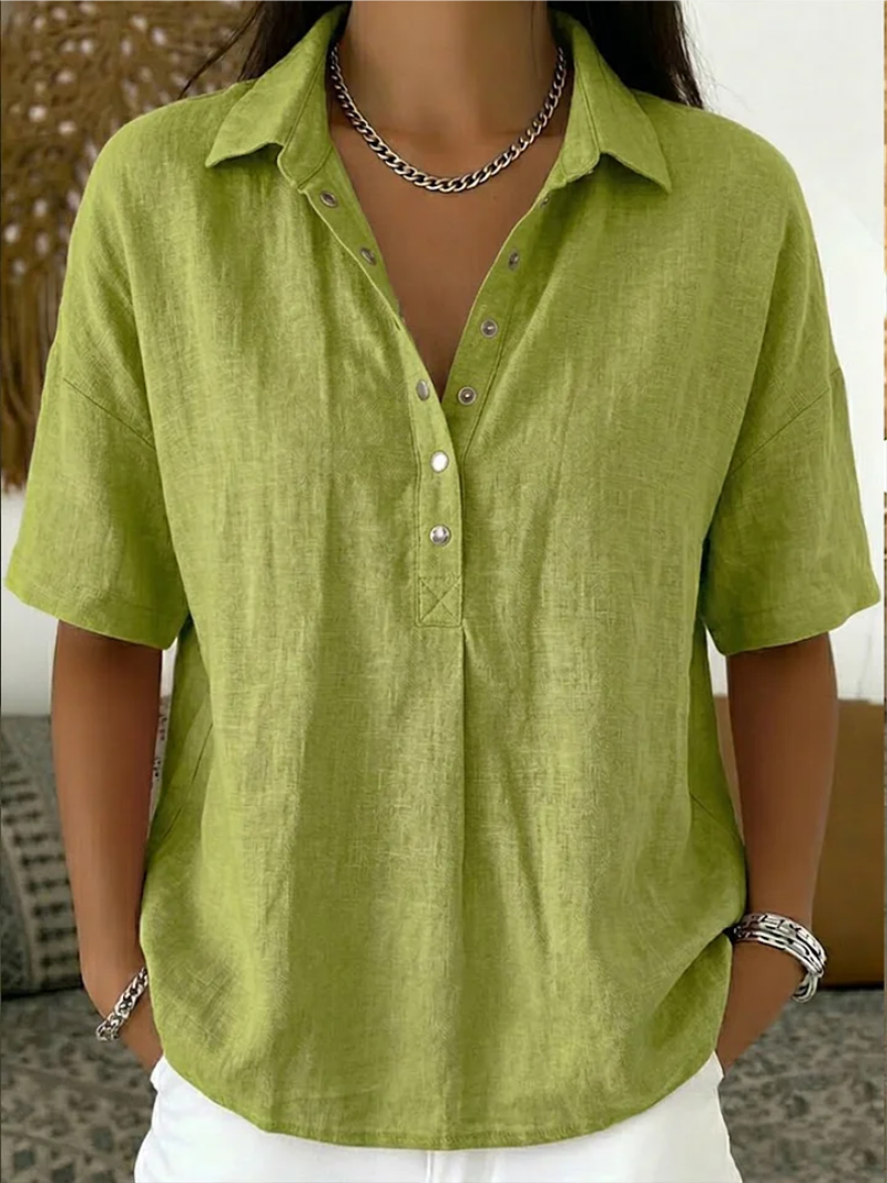 Helvano | V-Ausschnitt Bluse für Damen