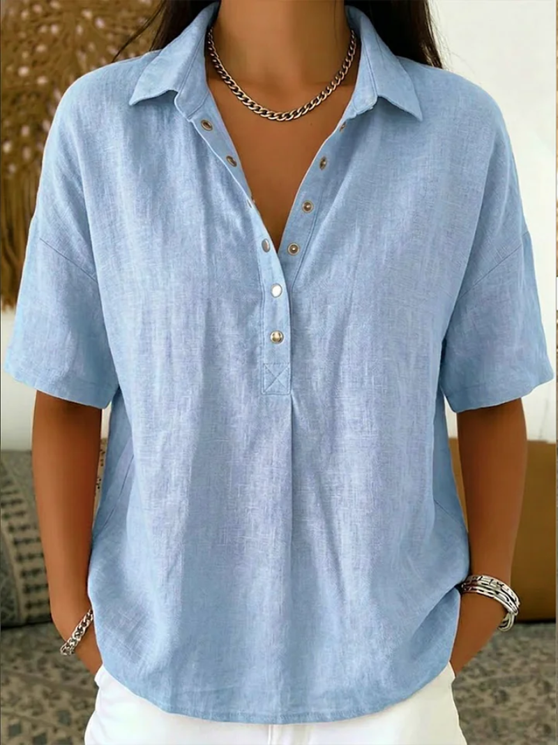 Helvano | V-Ausschnitt Bluse für Damen
