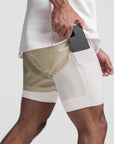 Helvano | 2-in-1 Sportshorts mit Innenhose für Herren