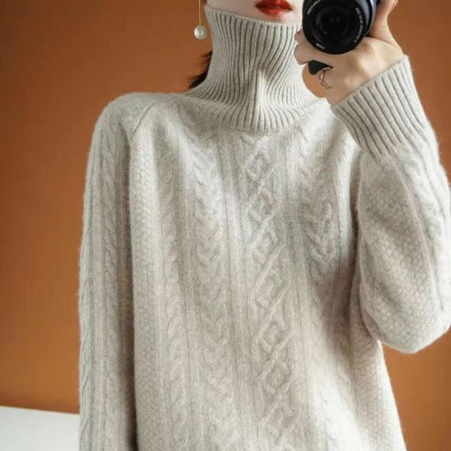 Helvano | Gestrickter Rollkragenpullover für Damen