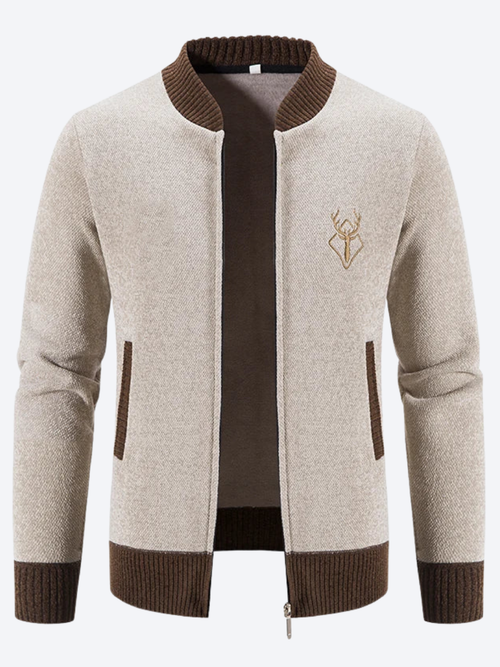 Helvano | Strickweste mit Hirsch-Motiv für Herren