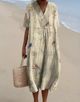 Helvano | Boho Blumenkleid mit lockerem Schnitt