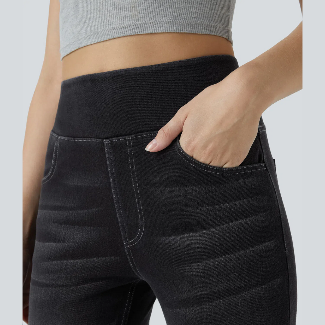 Helvano | Bootcut-Jeans mit hohem Bund für Damen