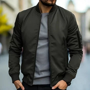 Helvano | Strukturierte Zip-Jacke für Herren
