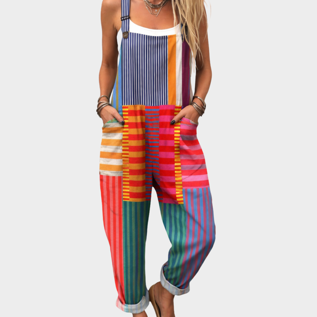 Helvano | Gestreifter Jumpsuit für Damen