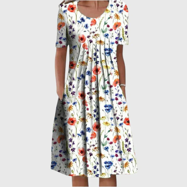 Helvano | Rüschenkleid für Damen mit Blumenmuster