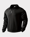 Helvano | Strukturierter Half-Zip Pullover für Herren